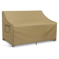 Wleafj Patio Sofa Cover Waterproof, Outdoor Loveseat Cover, Heavy Duty Deep Lounge Loveseat Cover, Large Lawn Patio Furniture Covers With Air Vent, 70?? W X 38?? D X 31?? H, Khaki