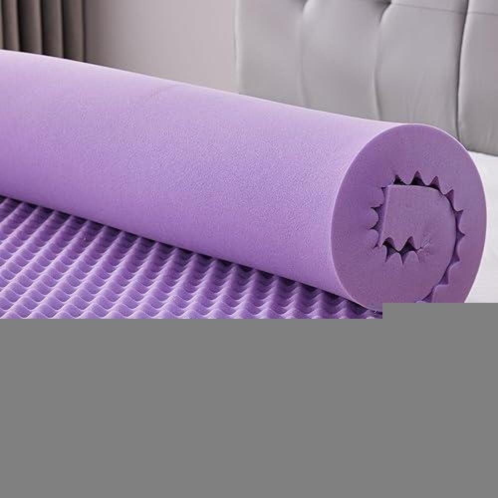 Sinweek 2 Inch Egg Crate Memory Foam Mattress Topper Twin Xl  Twin Extra Long Mattress Pads For College Dorm Single Bed  Pressure Relieve Certipur-Us Certified 39X80 Inches  Purple