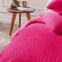 Whale Flotilla Queen Size Quilt Bedding Set Soft Hot Pink Fullqueen Quilts Bedspreads For All Seasons Lightweight Geometric S