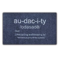 Accssoey Funny Welcome Doormat Audacity Door Mat Nonslip Funny Outdoor Mat Front Door Decor Funny Housewarming Welcome Mat F