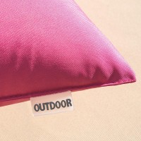 Miulee Pack Of 2 Decorative Outdoor Waterproof Pillow Covers Square Garden Cushion Sham Throw Pillowcase Shell For Spring Patio