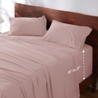 Bedsure Deep Pocket Queen Sheets Set Fits Mattresses Up To 21 Thick 4 Piece Air Mattress Sheets With Deep Pocket Moisture