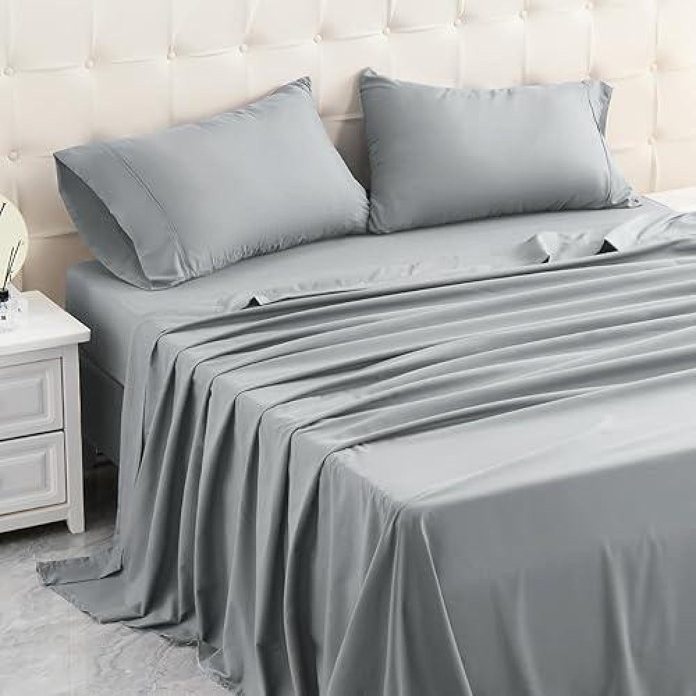 Micoral King Bed Sheets Set  Soft Breathable Bedding Sheet Set  Sheets Set With 16