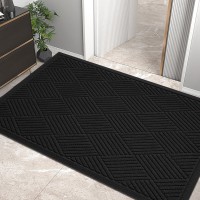 Hiyard Sturdy Front Door Mat Absorbent Muddy Dirt Resist Welcome Door Mats Outdoor Indoor Stain And Fade Resistant Nonslip R