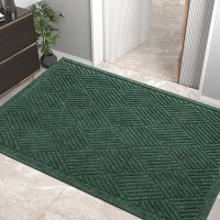 Hiyard Sturdy Front Door Mat Absorbent Muddy Dirt Resist Welcome Door Mats Outdoor Indoor Stain And Fade Resistant Nonslip R