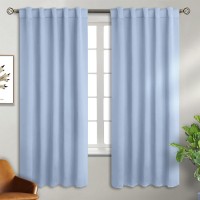 Bgment Rod Pocket And Back Tab Curtains For Bedroom Thermal Insulated Room Darkening Curtains For Living Room 2 Window Curtai