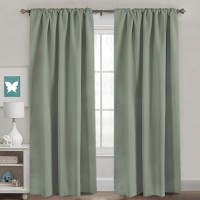 Hversailtex Blackout Curtains Thermal Insulated Window Treatment Panels Room Darkening Blackout Drapes For Living Room Back Tab