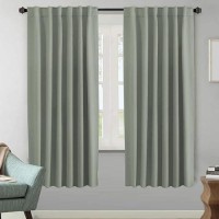 Hversailtex Blackout Curtains Thermal Insulated Window Treatment Panels Room Darkening Blackout Drapes For Living Room Back Tab