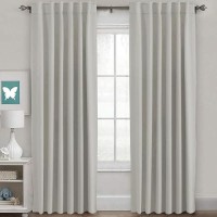 Hversailtex Blackout Curtains Thermal Insulated Window Treatment Panels Room Darkening Blackout Drapes For Living Room Back Tab