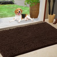 Im Home Durable Chenille Absorbent Outdoor Doormat 25 X 71 Muddy Washable Door Mats For Dog Non Slip Indoor Doormat Front I