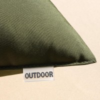 Miulee Pack Of 2 Decorative Outdoor Waterproof Pillow Covers Square Garden Cushion Sham Throw Pillowcase Shell For Spring Patio