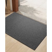 Colorgeometry Thin Indoor Entrance Mats For Home 17X295 Indoor Mats For Entryway Non Slip Rubber Backed Dirt Trapper Doo