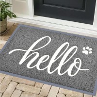 Thenv Door Mat Outside Entrance Waterproof Outdoor Indoor Hello Welcome Doormat Funny Cute Dog Cat Front Door Mat For Entrywa