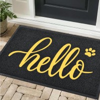 Thenv Door Mat Outside Entrance Waterproof Outdoor Indoor Hello Welcome Doormat Funny Cute Dog Cat Front Door Mat For Entrywa