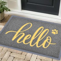 Thenv Door Mat Outside Entrance Waterproof Outdoor Indoor Hello Welcome Doormat Funny Cute Dog Cat Front Door Mat For Entrywa