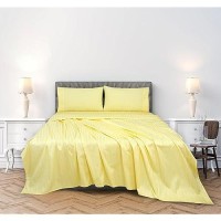 Royale Linens 300 Thread Count 100 Long Staple Combed Cotton Striped Sheet Set 4 Piece King Bed Sheet 1 Fitted Sheet 1 Fla