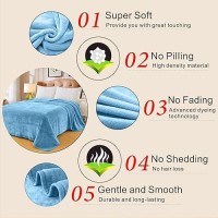 Fleece Blankets For All Season Premium Lightweight Antistatic Throw For King Size Bed Extra Soft Brush Fabric Warm Sofa Therm