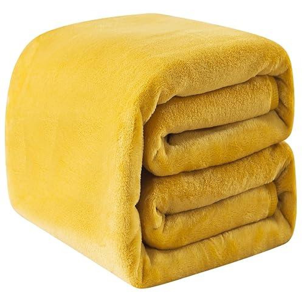 Fleece Blankets For All Season Premium Lightweight Antistatic Throw For King Size Bed Extra Soft Brush Fabric Warm Sofa Therm