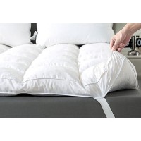 Whatsbedding 3 Inch Memory Foam Mattress Topper Queen Size Premium Fluffy Soft Shredded Memory Foam Filled Pillow Top Antis