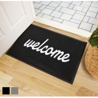 Gorilla Grip 100 Water Resistant All Weather Hello Door Mat Dirt Grabber Mesh Welcome Doormat Stain And Fade Resistant Low P