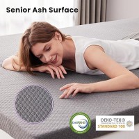 Sinweek 2 Inch Gel Memory Foam Mattress Topper Twin Xl Sizetwin Extra Long Ventilated High Density Pad For Back Pain Bed Topp