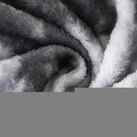 Richave Fuzzy Blanket For Couch Tie Dye Grey Premium Lightweight Antistatic Cozy And Furry Faux Fur Reversible Throw Blanke