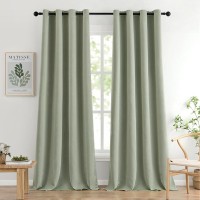 Miulee Blackout Curtains 96 Inches Long For Bedroom Living Room Thermal Insulated Room Darkening Grommet Top Solid Light Blockin