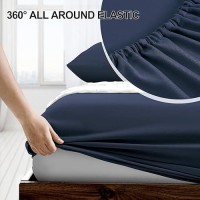 Freshculture Full Fitted Sheet Only Hotel Quality Fitted Sheet Full Size Ultra Soft Breathable Brushed Microfiber Deep