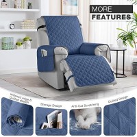 Taococo Waterproof Recliner Chair Cover Sofa Slipcover Pet Cover For Small Recliner Chair With Elastic Straps Washable Reclini