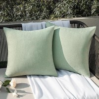 Emema Outdoor Throw Pillow Covers Decorative Farmhouse Square Pillowcases Waterproof Cushion Covers Cases For Patio Couch Garden