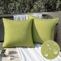 Emema Outdoor Throw Pillow Covers Decorative Farmhouse Square Pillowcases Waterproof Cushion Covers Cases For Patio Couch Garden