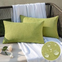 Emema Outdoor Throw Pillow Covers Decorative Farmhouse Rectangle Pillowcases Waterproof Cushion Covers Cases For Patio Couch Gar