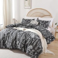 Janzaa Queen Comforter Set Floral Comforters Queen Size Bedding Comforter Sets 3 Pieces 1 Comforter 90X90 2 Pillow