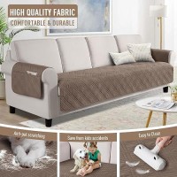 Taococo Waterproof Oversized Couch Covers For Pets Dogs With Non Slip Backing Sofa Seat Covers With Pocket For 4 Cushion Couch