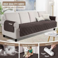 Taococo Waterproof Oversized Couch Covers For Pets Dogs With Non Slip Backing Sofa Seat Covers With Pocket For 4 Cushion Couch