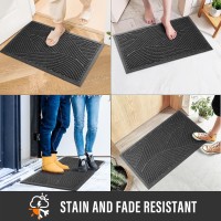 Hiyard Sturdy Front Door Mat Absorbent Muddy Dirt Resist Welcome Door Mats Outdoor Indoor Stain And Fade Resistant Nonslip B