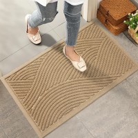 Hiyard Sturdy Front Door Mat Absorbent Muddy Dirt Resist Welcome Door Mats Outdoor Indoor Stain And Fade Resistant Nonslip B