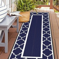 Genimo 25 X 8 Outdoor Rug Waterproof For Patio Decor Foldable Reversible Plastic Straw Area Rugs Mat For Runner Porch Outsi