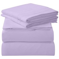 Royale Linens 4 Piece California King Bed Sheet Brushed Microfiber 1800 Bedding 1 Fitted Sheet 1 Flat Sheet 2 Pillowcase