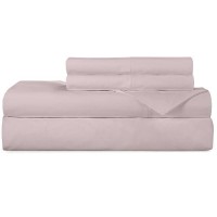 Royale Linens 300 Thread Count 100 Long Staple Combed Cotton Sheet Set 4 Piece Bed Sheet 1 Fitted Sheet 1 Flat Sheet 2 Pill