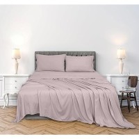 Royale Linens 300 Thread Count 100 Long Staple Combed Cotton Sheet Set 4 Piece Bed Sheet 1 Fitted Sheet 1 Flat Sheet 2 Pill