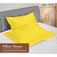 Royale Linens Pillow Shams 2 Pack Euro Size 26X26 Inch Brushed 1800 Microfiber Bed Pillow Shams Wrinkle Fade Resistant So