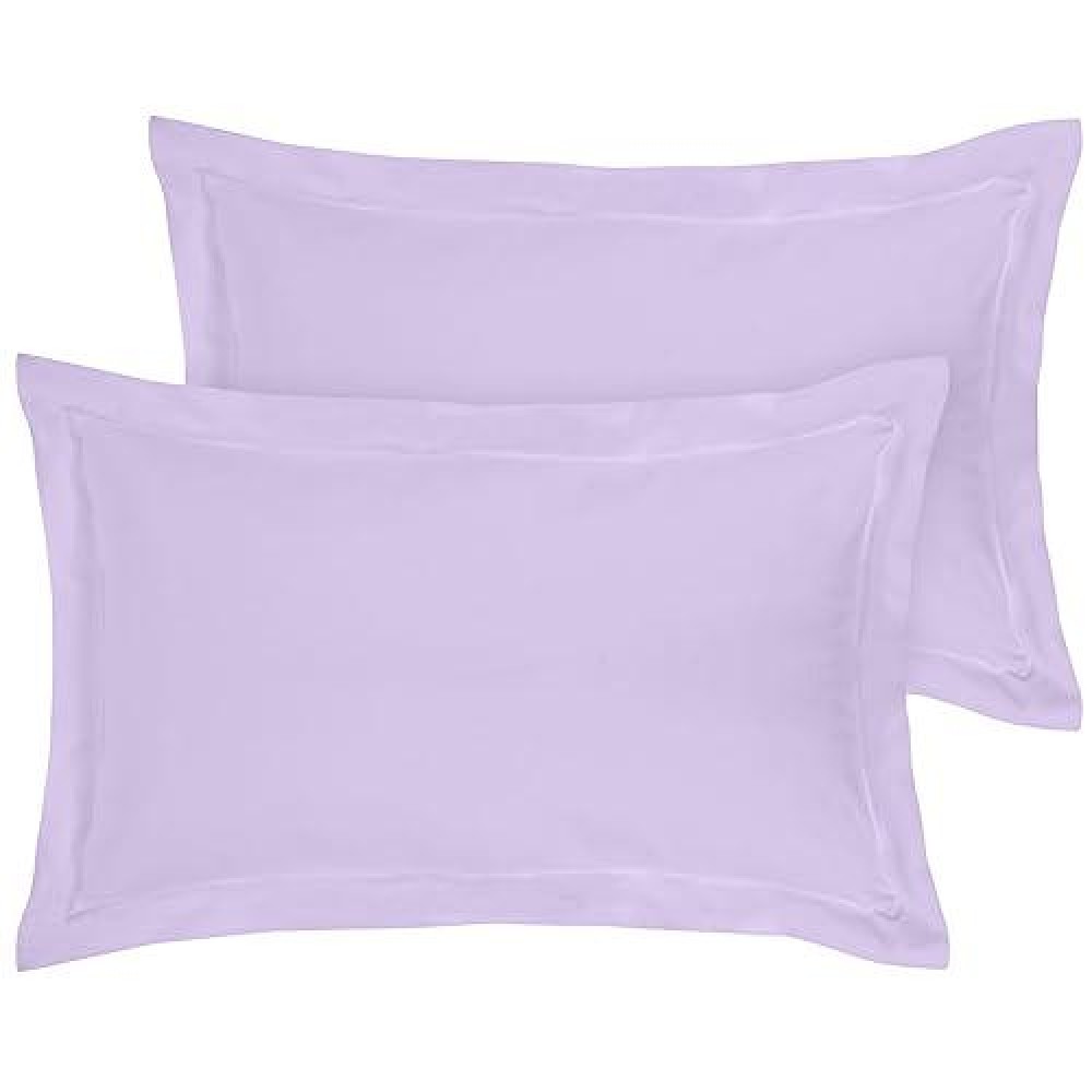 Royale Linens Pillow Shams 2 Pack Standard Size 20X26 Inch Brushed 1800 Microfiber Bed Pillow Shams Wrinkle Fade Resistan