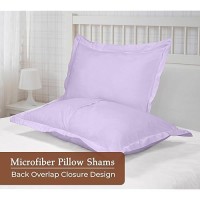 Royale Linens Pillow Shams 2 Pack Standard Size 20X26 Inch Brushed 1800 Microfiber Bed Pillow Shams Wrinkle Fade Resistan