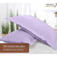 Royale Linens Pillow Shams 2 Pack Standard Size 20X26 Inch Brushed 1800 Microfiber Bed Pillow Shams Wrinkle Fade Resistan