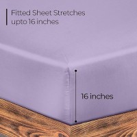 Royale Linens Fitted Sheet California King Hotel Quality 1800 Wrinkle Fade Resistant Bottom Sheet Deep Pocket Stretches