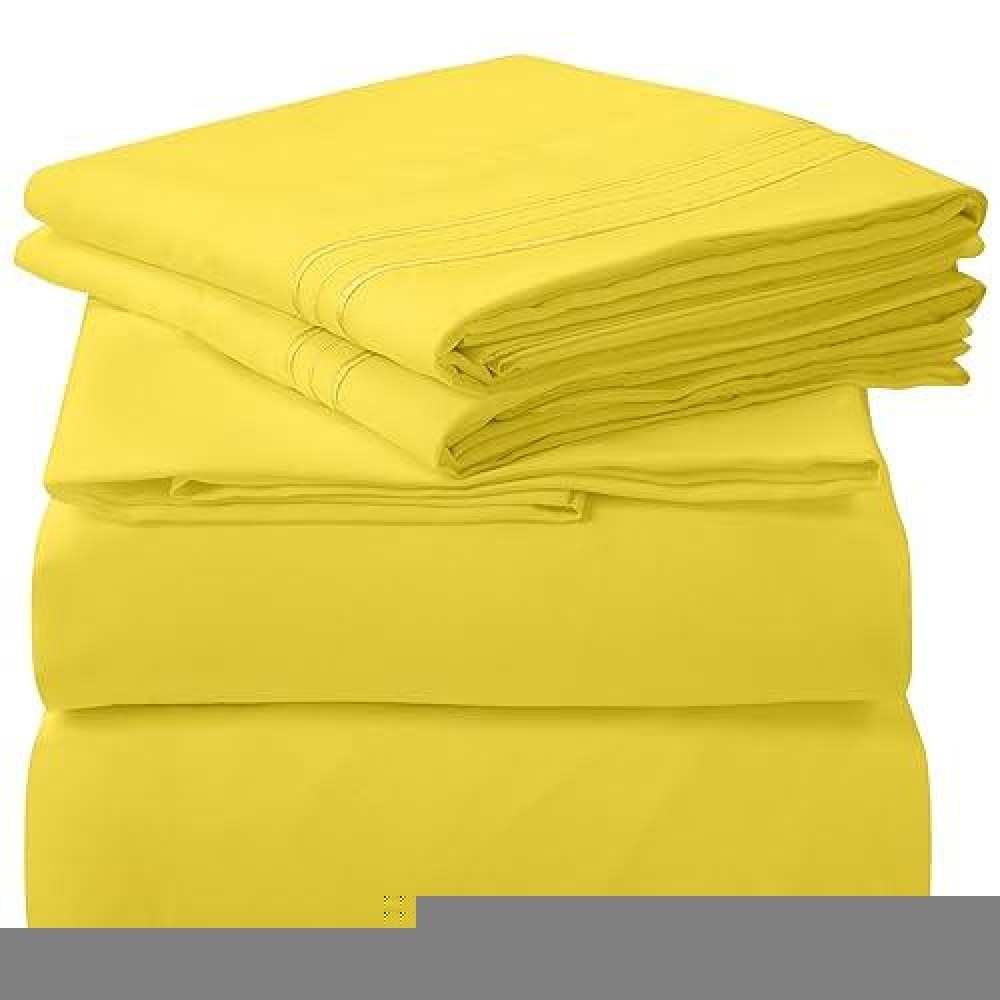 Royale Linens 3 Piece Twin Bed Sheet Soft Brushed Microfiber 1800 Bedding Set 1 Fitted Sheet 1 Flat Sheet 1 Pillow Case