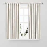 Joywell Linen 100% Blackout Curtains 132 Inches Extra Long  Rod Pocket/Back Tab/Hook Belt/Clip Rings  Thermal Insulated Drapes 11 Ft For Bedroom Living Room Decor (2 Panels 52 X 132 Natural Beige)