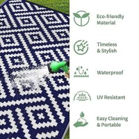 Genimo Outdoor Rug 3X5 Waterproof Reversible Camping Mat Plastic Straw Rugs For Patio Rv Camper Balcony Backyard Picnic