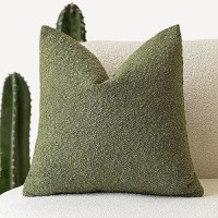 Foindtower Decorative Boucle Throw Pillow Covers Accent Solid Pillow Cases Cozy Soft Textured Couch Cushion Case For Chair Sofa